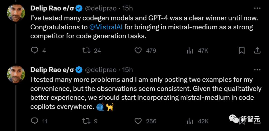 Mistral携微软引爆「小语言模型」潮！Mistral中杯代码能力完胜GPT-4，成本暴降2/3