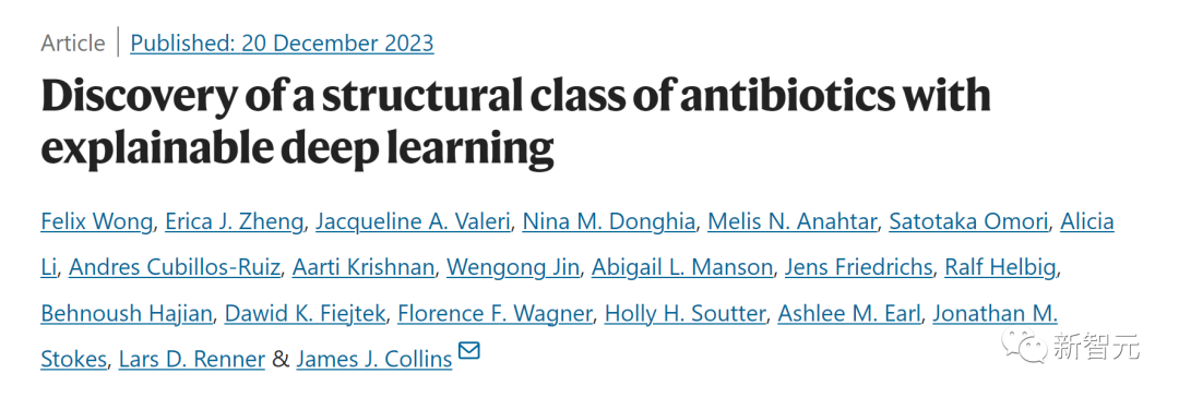 60年首次！AI发现首批新抗生素，MIT重磅研究登Nature！人类有望对抗超级细菌