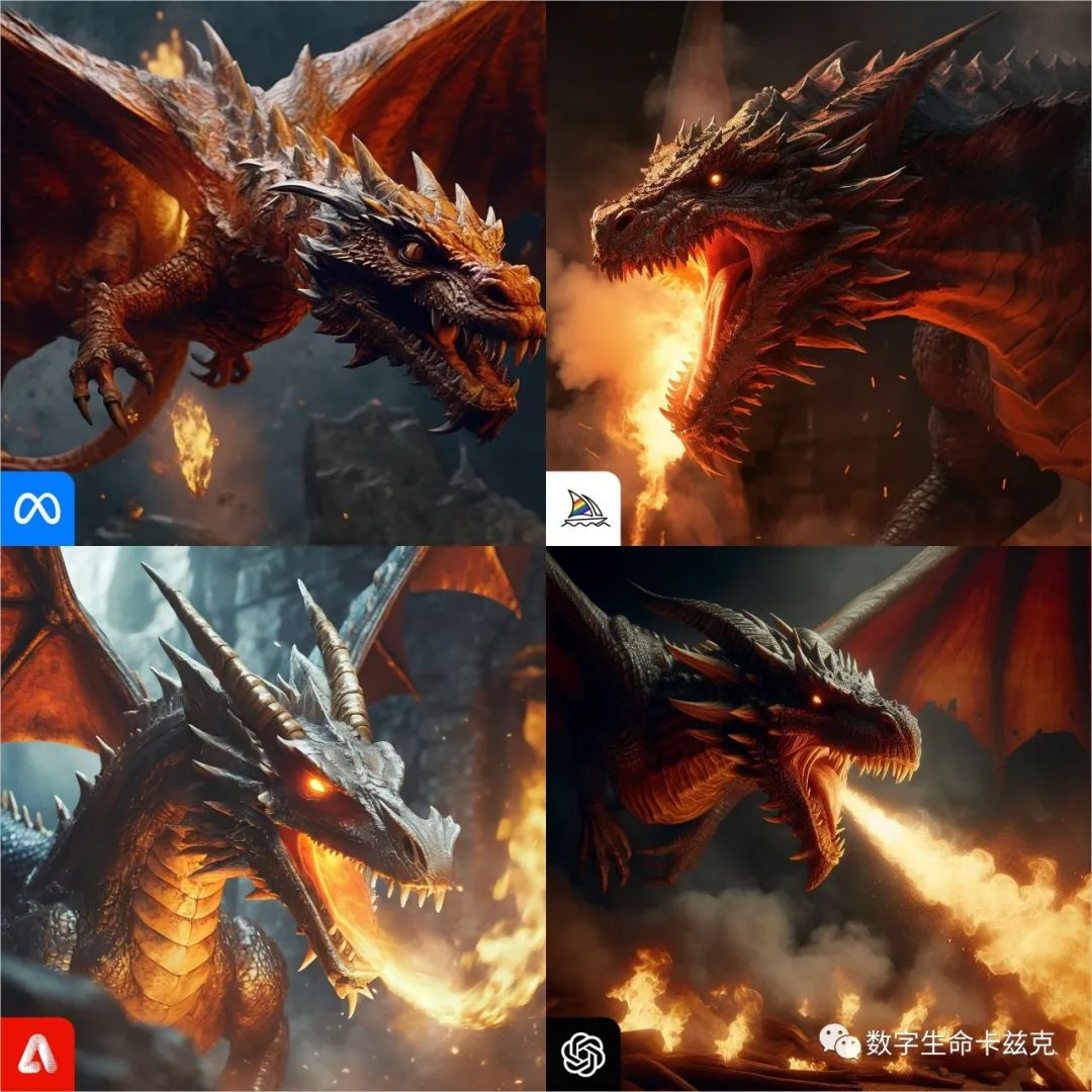 四大巨头的AI绘图模型综合评测 - 写在Meta Imagine上线后