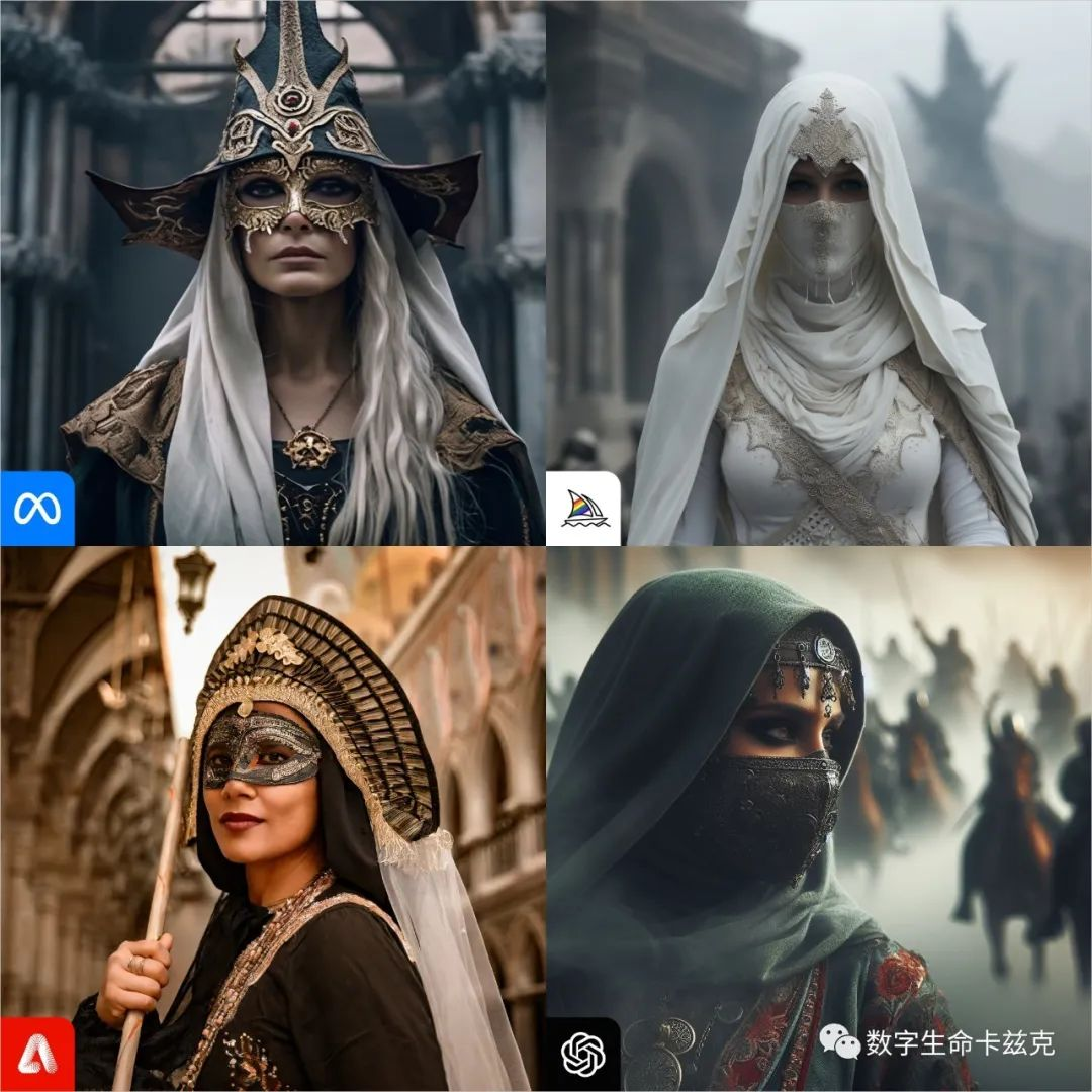 四大巨头的AI绘图模型综合评测 - 写在Meta Imagine上线后