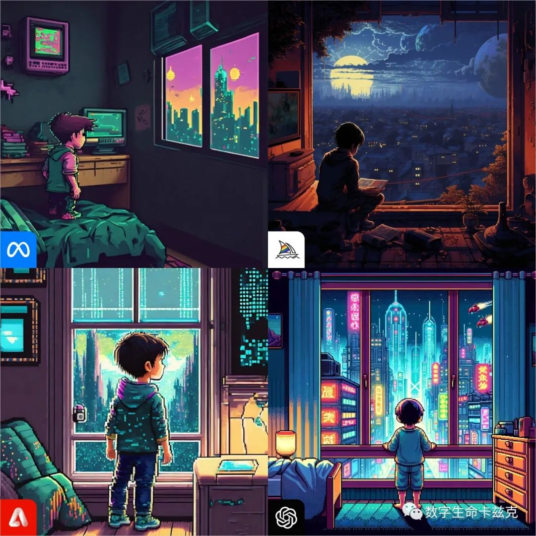 四大巨头的AI绘图模型综合评测 - 写在Meta Imagine上线后