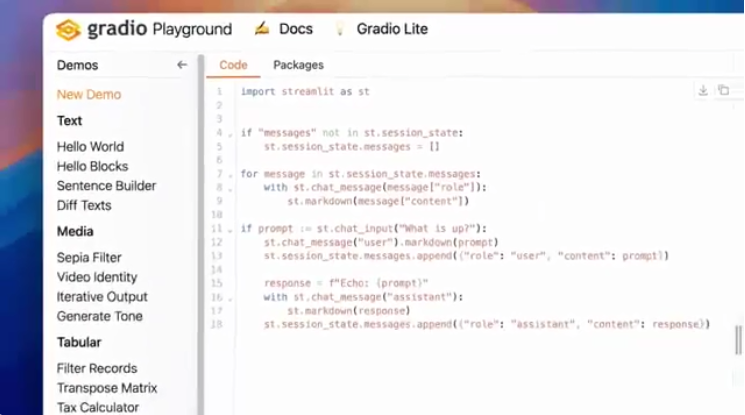 开源软件Gradio上新5大功能，几行Python代码，构建Web应用程序