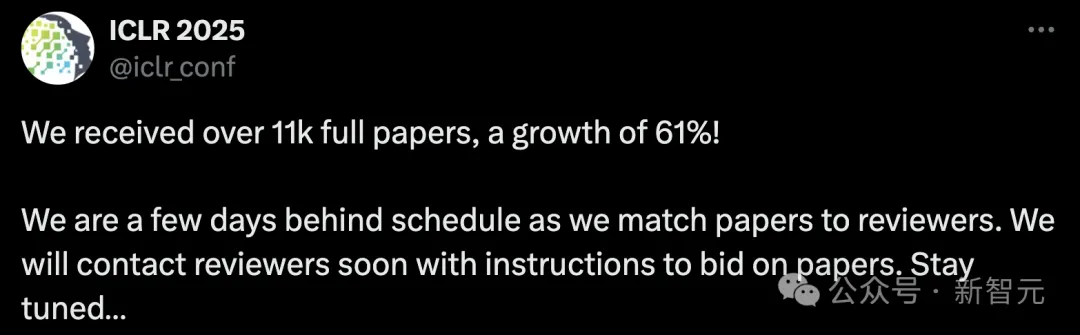ICLR 2025钦定AI参审，11000篇总投稿数暴增61%！