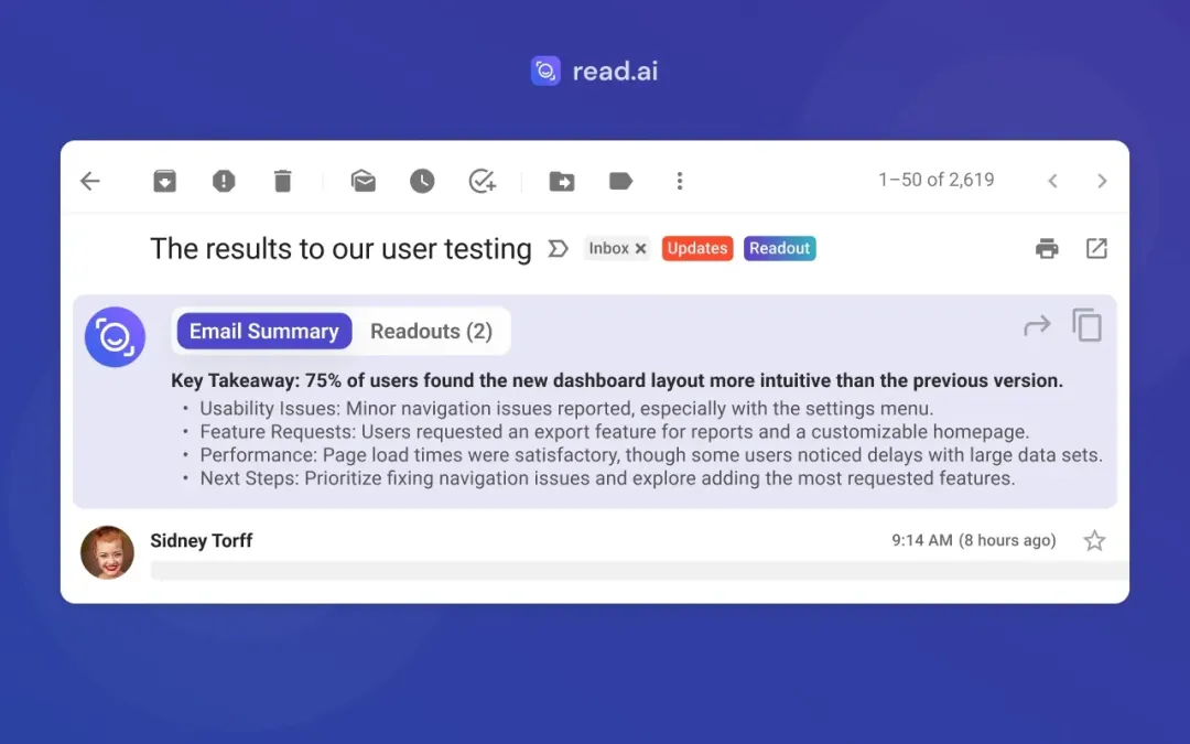 速递｜Read AI筹集5000万美元以利用其AI摘要强劲的需求