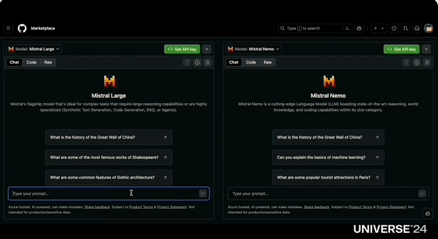 对标Hugging Face？GitHub Models新增OpenAI o1/Llama 3.2等， 新功能支持模型并排比较