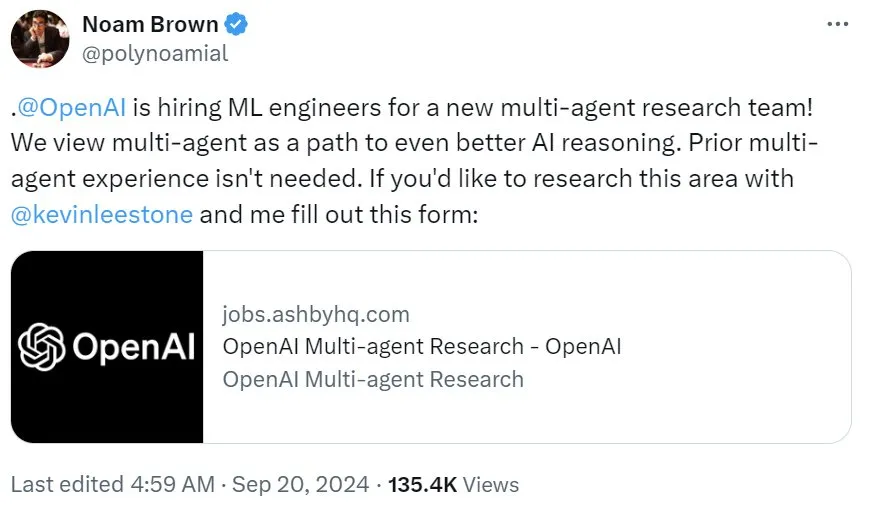 Noam Brown早已预示o1强大推理能力，演讲深度解析AI推理研究脉络