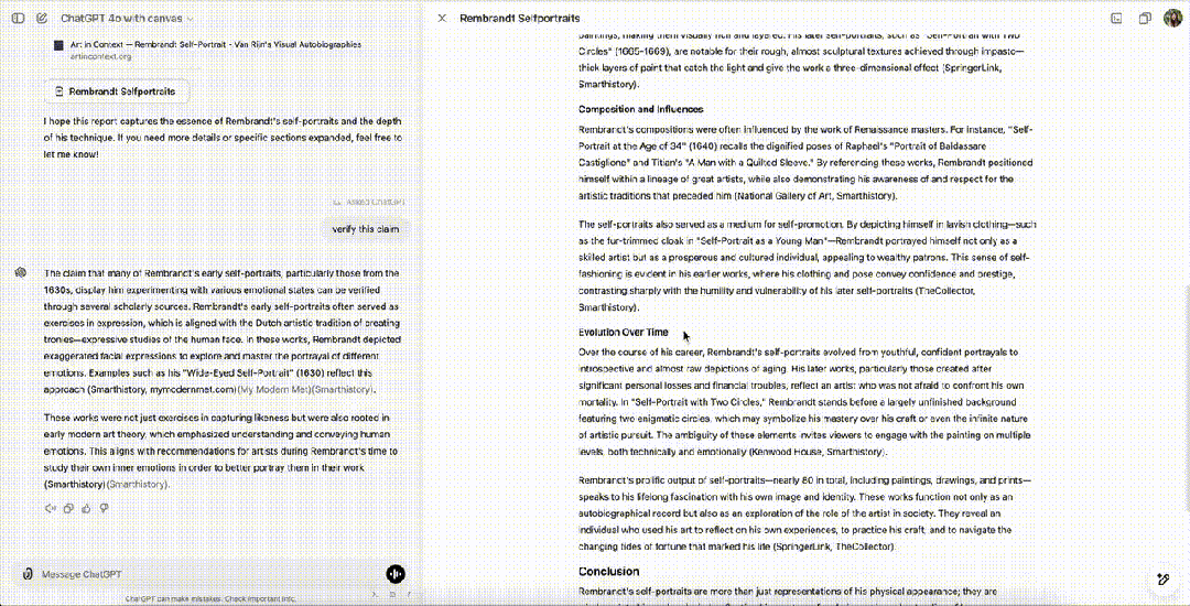 OpenAI发布新交互界面Canvas： 与ChatGPT一起写作编程，对标Claude Artifacts