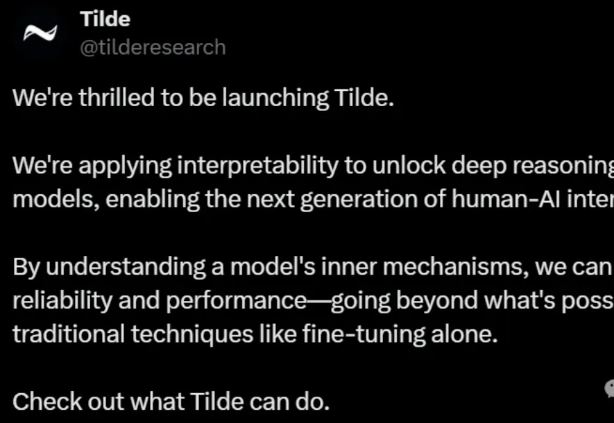 解释器模型首创！Tilde打破提示工程局限，让AI推理更精准