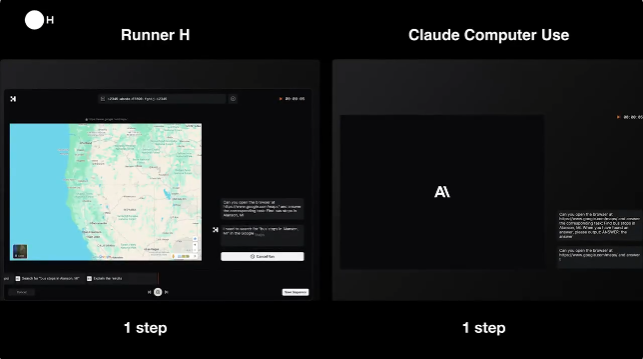Claude傻眼了！Runner H硬刚上线，用速度告诉你啥叫未来！