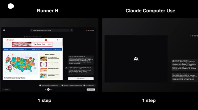 Claude傻眼了！Runner H硬刚上线，用速度告诉你啥叫未来！