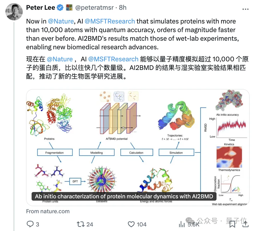 AI蛋白质诺奖后再登Nature，第一性原理级精度，微软亚研院4年之作