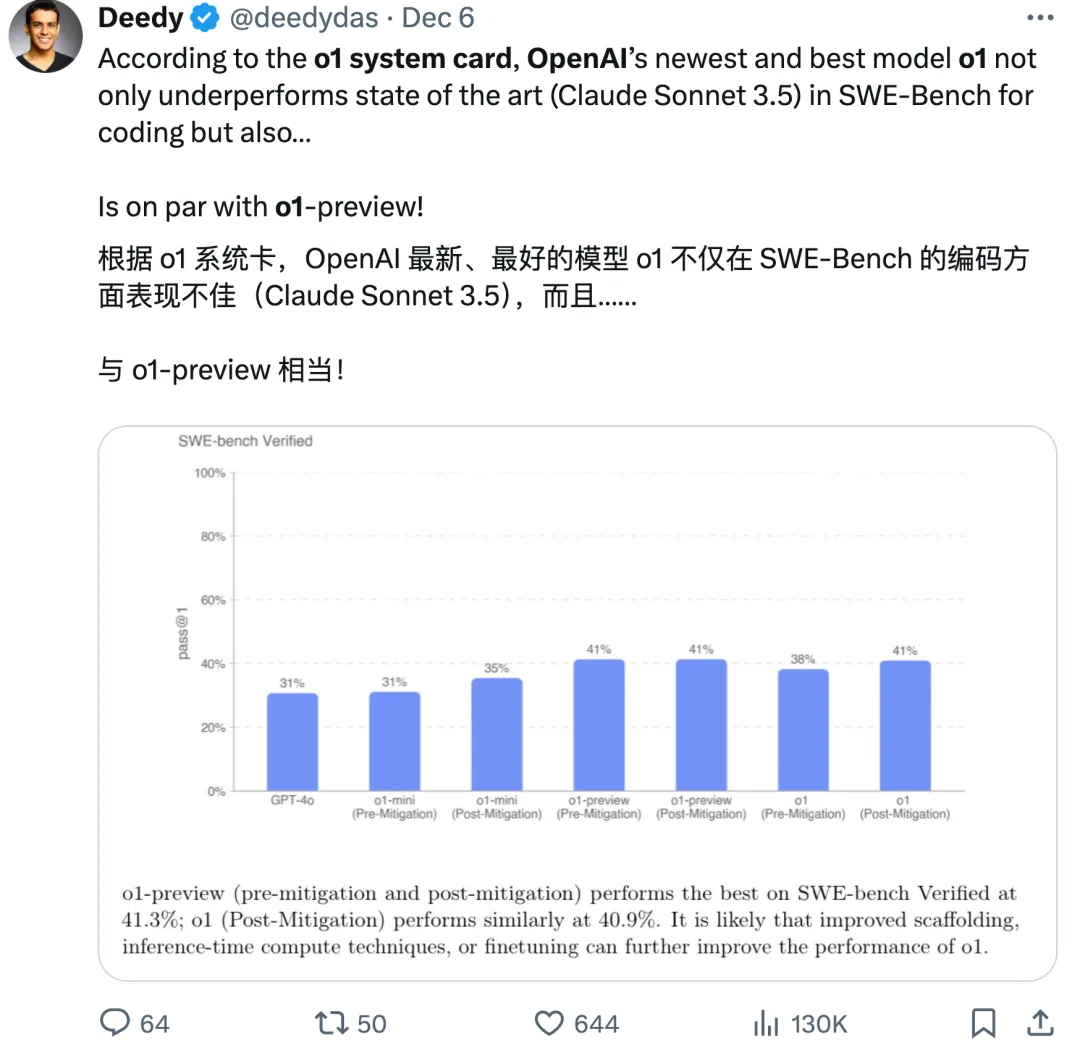 OpenAI发布49页长文，讲述o1的安全机制