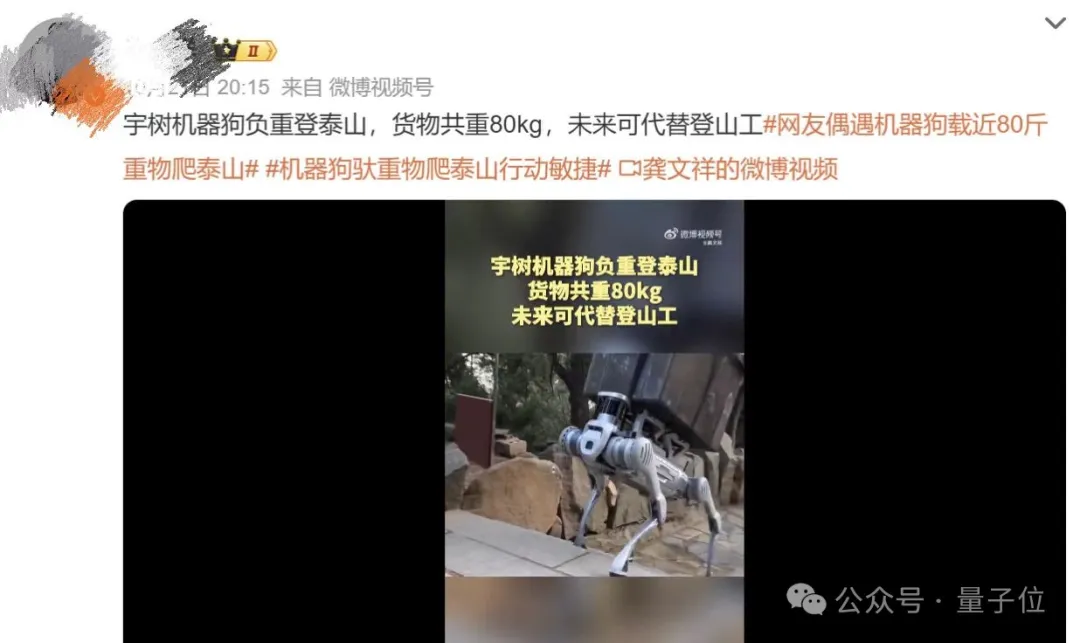 国产机器狗成精了！野外跑酷强到可怕，驮成年小伙遛弯儿，售价109万