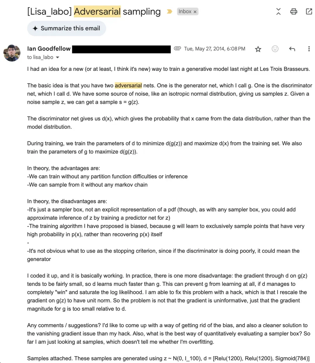 GAN作者追忆往事：论文是DDL前一周开始写的，最初在NeurIPS大会无人问津
