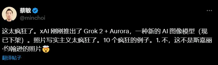 马斯克的 Grok AI 推出了 Aurora，这是一款具有极少限制的照片级逼真图像生成器