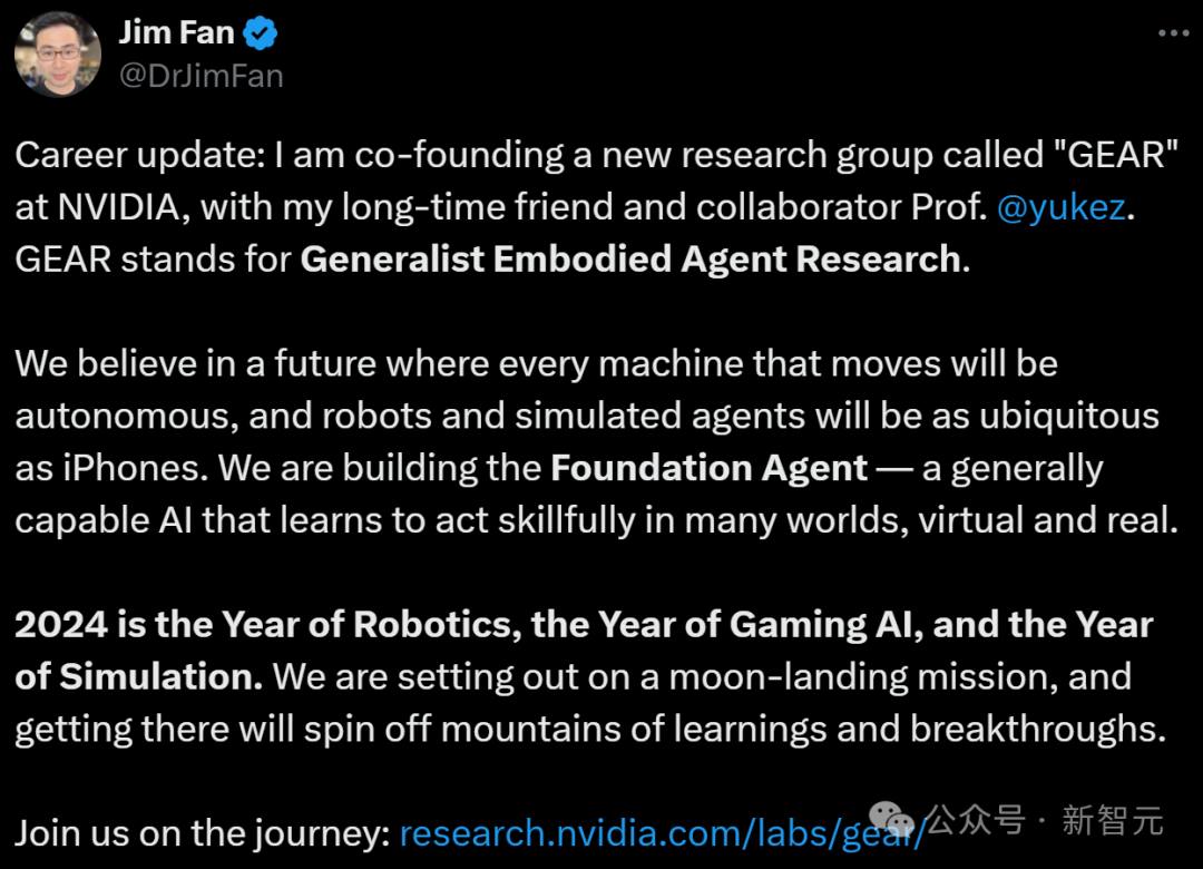 AI x 机器人爆发年！英伟达Jim Fan领衔登月任务，谷歌DeepMind新技术曝光