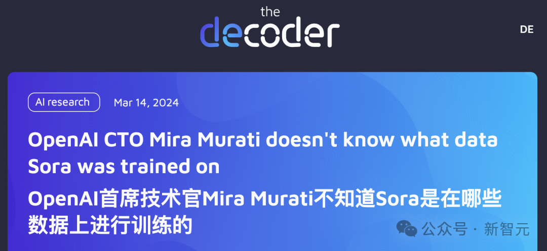 OpenAI再陷巨大争议？Sora训练数据被质疑非法，CTO采访疯狂翻车