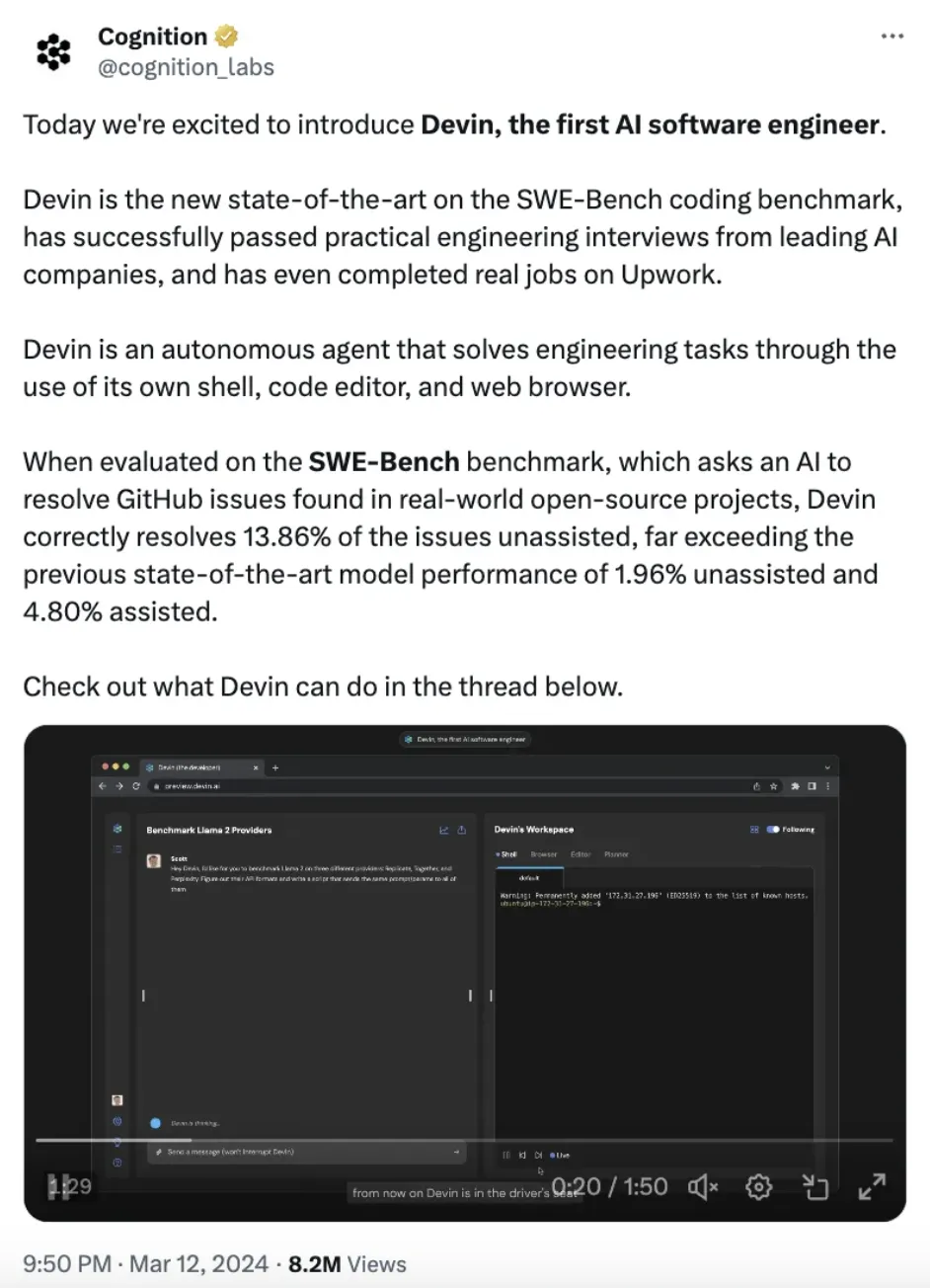 首个AI程序员造假被抓，Devin再次“震撼”硅谷！扒皮视频文字详解附上