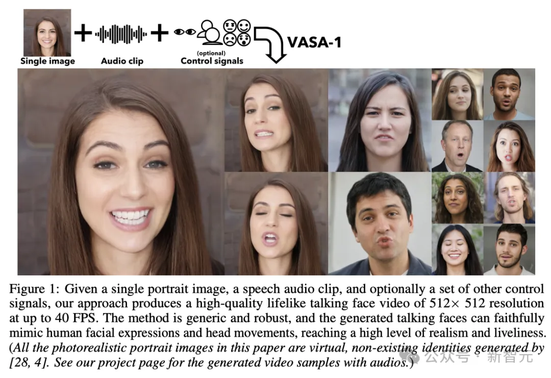 一张照片+音频=超逼真数字人视频！VASA-1模型拉开「实时交互」大幕