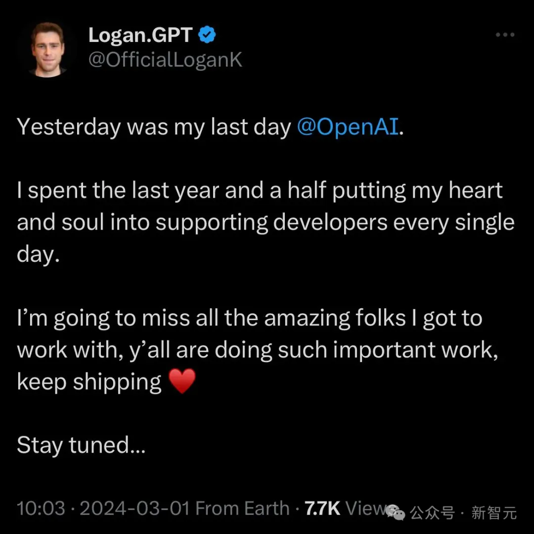 谷歌挖走OpenAI大将！前开发者关系负责人官宣加盟