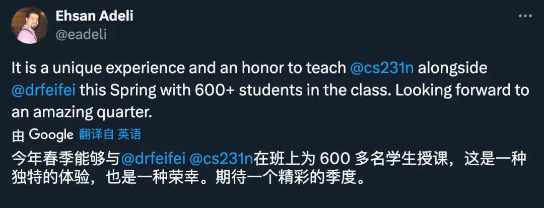 李飞飞主讲，斯坦福2024 CS231n开课，依旧座无虚席