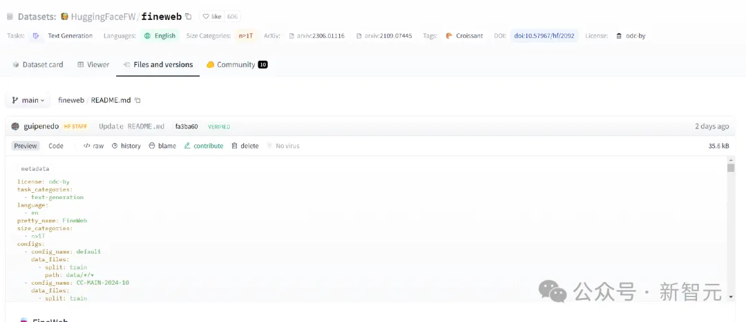 开源15T tokens！HuggingFace放出规模最大、质量最高预训练数据集