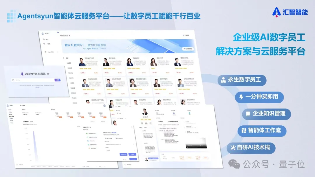 Agent云服务，不止做平台｜量子位·视点 x 汇智智能
