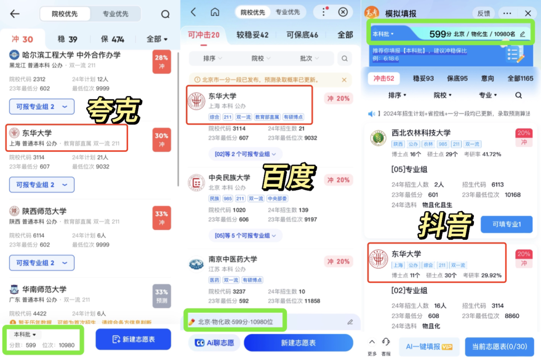 阿里、百度等大厂出品的AI填报高考志愿，到底靠不靠谱？｜AI横评