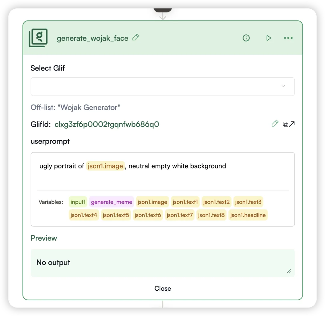 Glif 的作者五分钟做了个 AI 梗图生成器，结果风靡推特。 