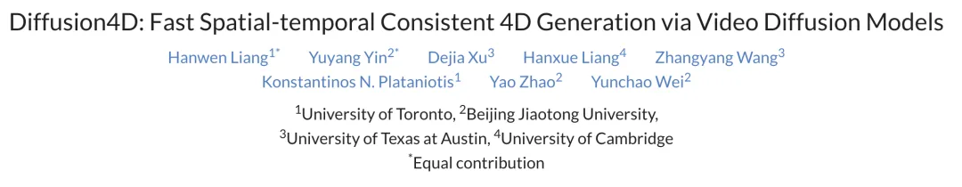 靠Scaling Laws炼出4D版视频生成模型，多伦多大学北交大等携手开源81K高质量数据集 