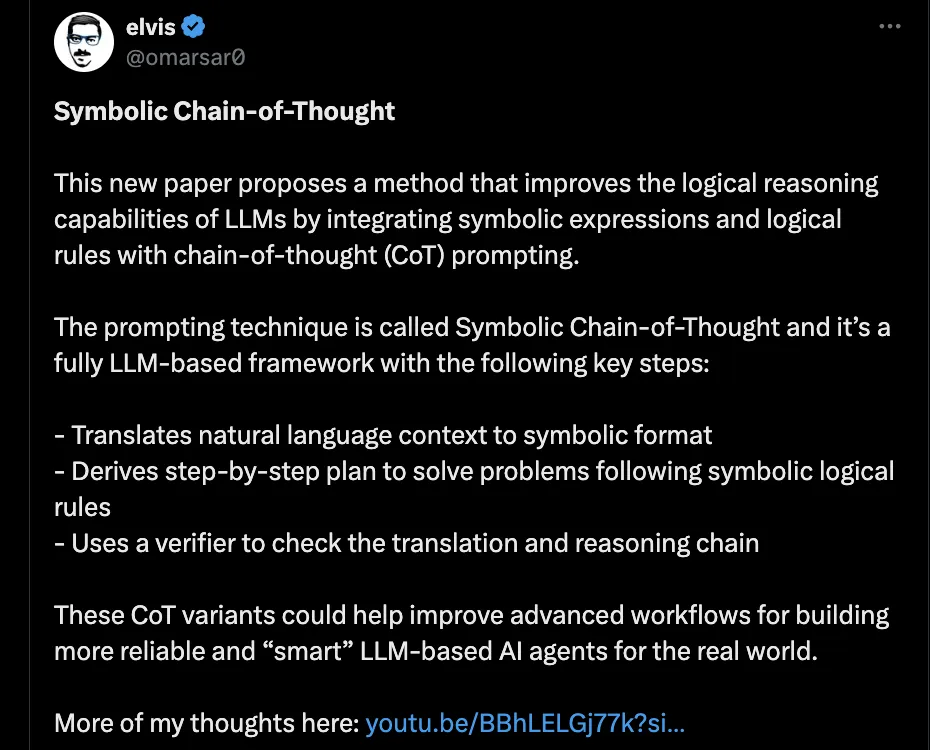 ACL 2024 | 让纯LLM实现类人的符号逻辑推理能力，开源框架SymbCoT来了 