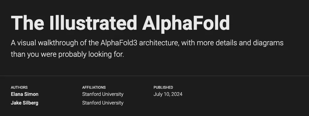 斯坦福博士图解AlphaFold 3：超多细节+可视化还原ML工程师眼中的AF3