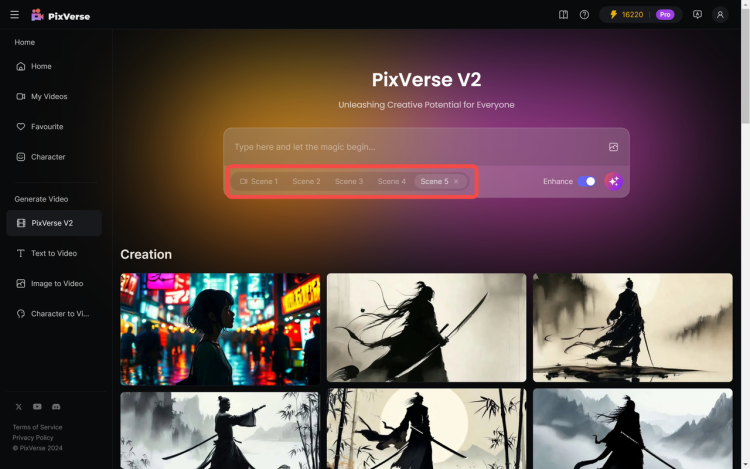 PixVerse V2 登场！一口气生成5个“Sora”，视频生成赛道“卷”飞了