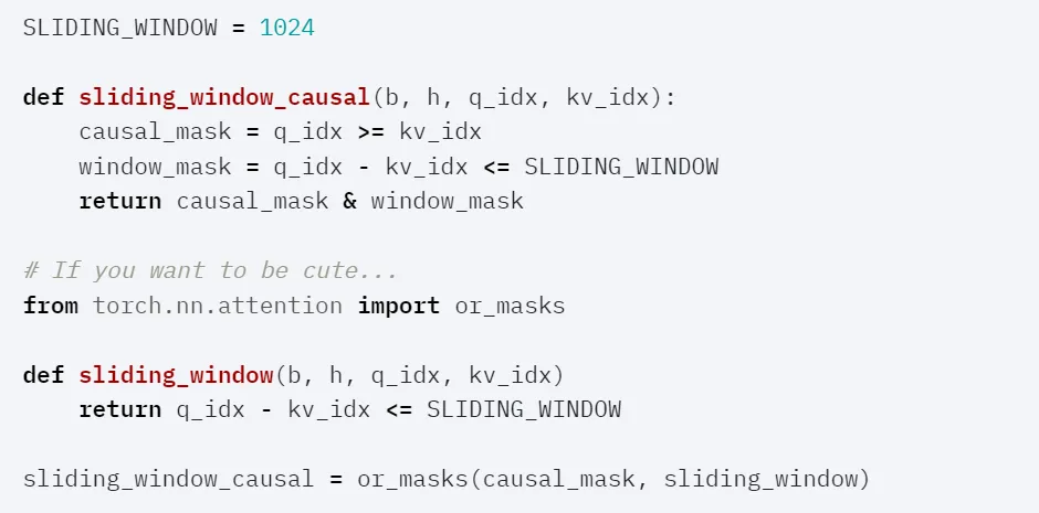 新PyTorch API：几行代码实现不同注意力变体，兼具FlashAttention性能和PyTorch灵活性
