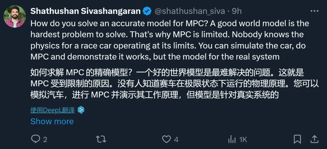 Yann LeCun不看好强化学习：「我确实更喜欢 MPC」