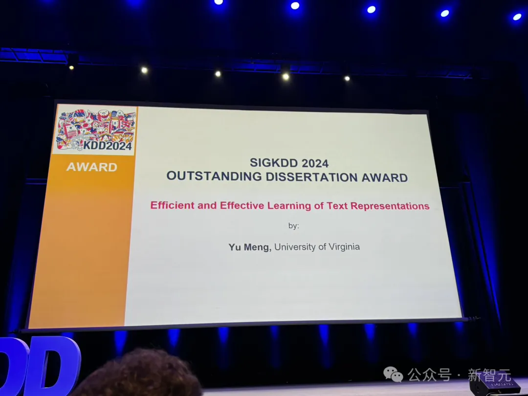 KDD 2024大奖出炉！孟瑜获杰出博士论文奖，时间检验奖颁给微软亚研院