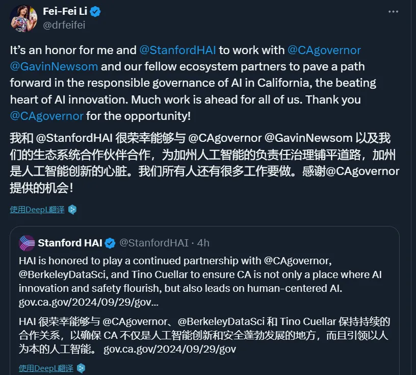 SB 1047尘埃落定！州长否决，李飞飞等人有了新使命