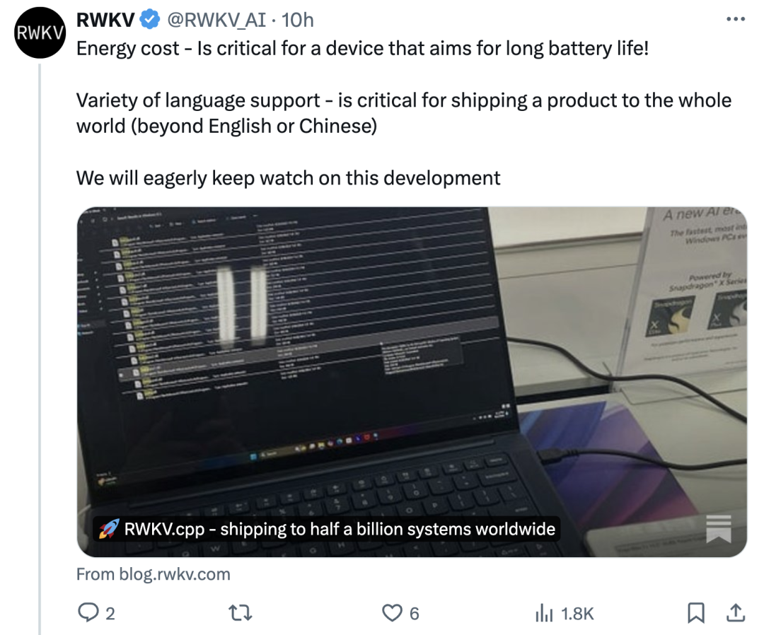 微软Win11中发现国产开源大模型！RWKV官方：没人给我钱啊？现在捐赠还来得及