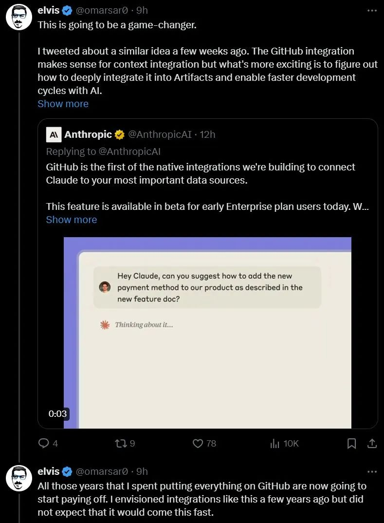 原生集成GitHub，让AI成为协作者，Claude企业版馋哭个人开发者