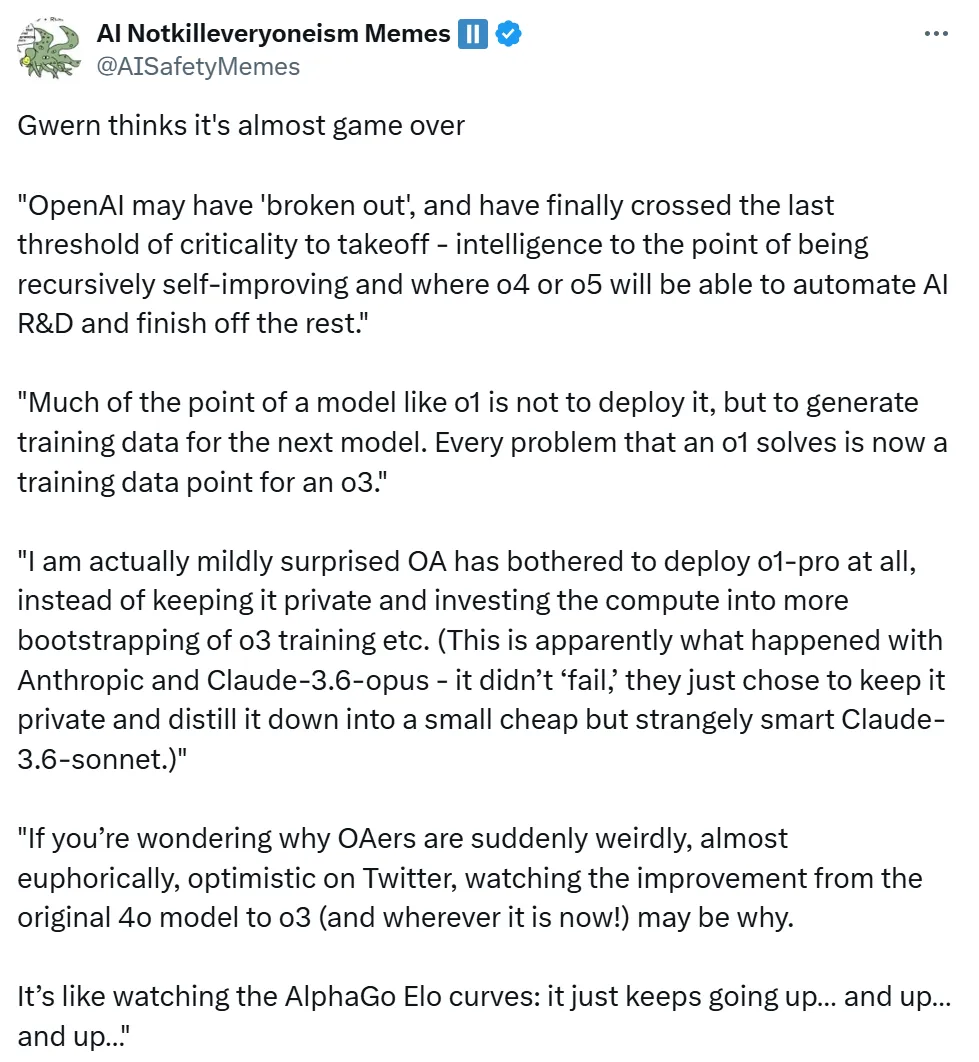 游戏结束了？OpenAI可能已经突破，跨过起飞的最后临界阈值