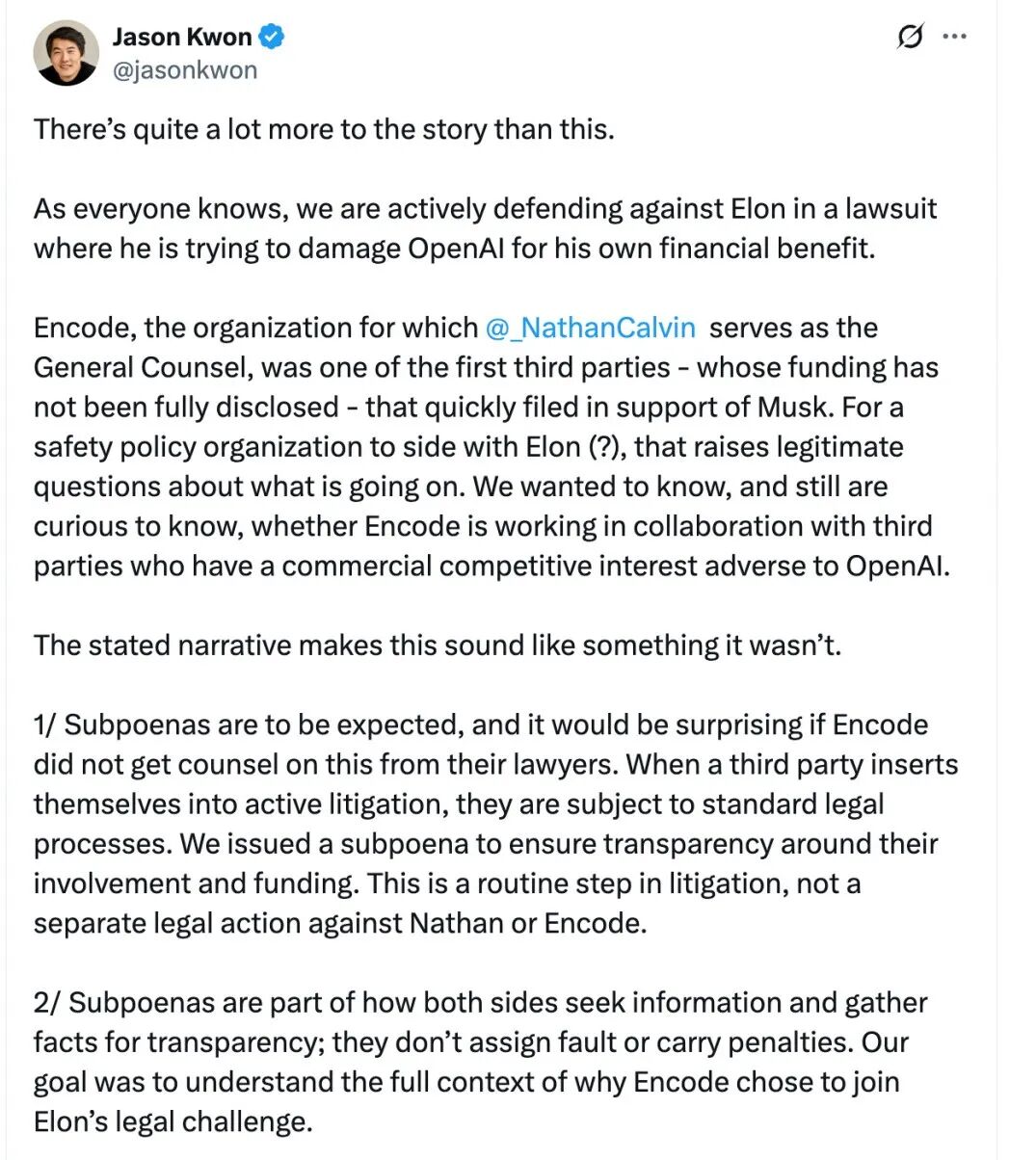 风波再起，OpenAI被指通过警方向AI监管倡导者施压，马斯克锐评其「建立在谎言之上」