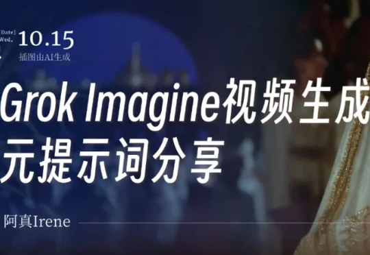 6秒视频10秒生成！Grok Imagine体验+元提示词分享