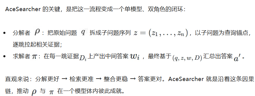 NeurIPS 2025 Spotlight | 让检索、推理真正「合体」的小而强模型,AceSearcher来了