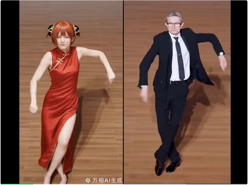 Wan2.2-Animate又火了,5分钟让抠脚大汉秒变高冷女神。