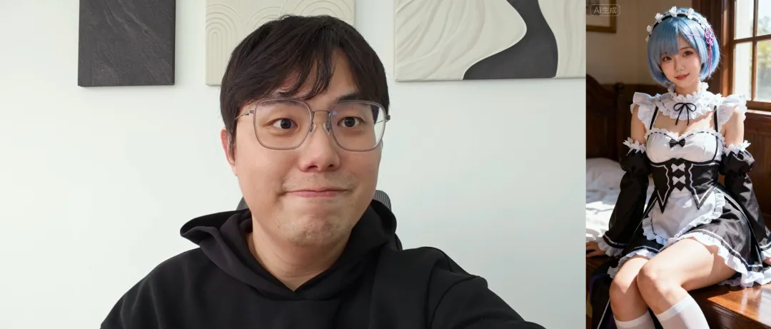 Wan2.2-Animate又火了,5分钟让抠脚大汉秒变高冷女神。