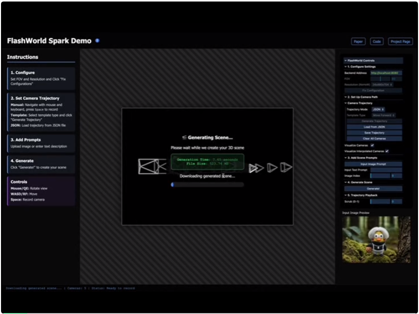 世界模型可单GPU秒级生成了？厦大、腾讯开源FlashWorld，效果惊艳、免费体验