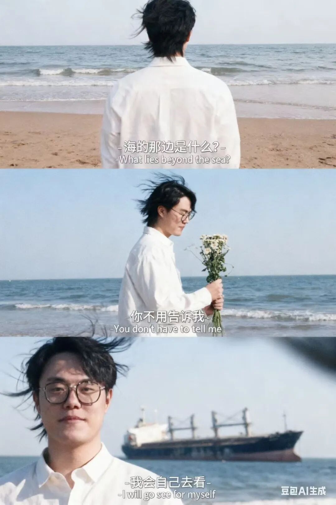 爆火的AI三宫格图片，比我们的生活更像电影。