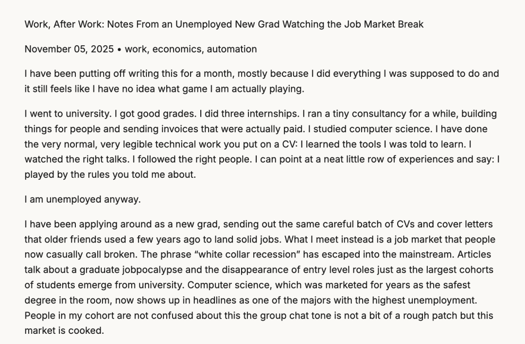 分析了1.8亿个岗位后，我发现应届生们好像被AI堵在了门外。