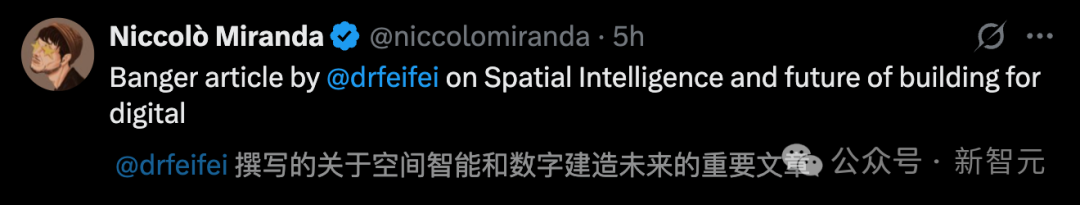 李飞飞万字长文爆了!定义AI下一个十年