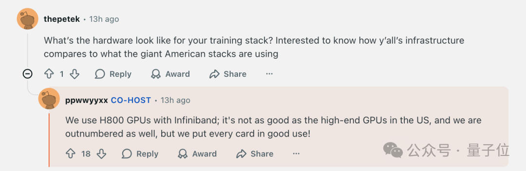 杨植麟回复:Kimi K2训练用的H800!但“只花了460万美元”嘛…